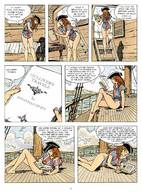 drawing giantess comic color butt story gullivera reading milo_manara gullivers_travels makeshift_clothing