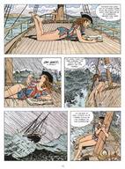 drawing giantess comic color butt ocean story storm gullivera ships milo_manara makeshift_clothing