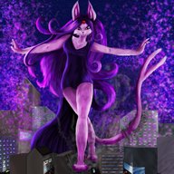 drawing giantess pokemon furry anthro city color destruction buildings espeon dress vehicles nashika