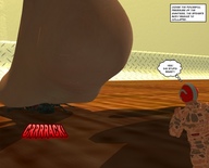 giantess jessica alien soles victoria story shrunken_people jessi_and_vicky under_foot tiny_mk digital_render
