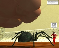 giantess jessica alien soles victoria story shrunken_people jessi_and_vicky under_foot spider tiny_mk digital_render