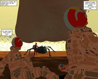 giantess jessica alien soles victoria story shrunken_people jessi_and_vicky under_foot spider tiny_mk digital_render
