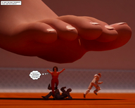 giantess jessica soles aliens victoria story shrunken_people jessi_and_vicky under_foot tiny_mk digital_render