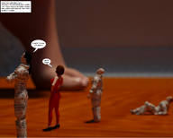 giantess jessica soles aliens victoria story shrunken_people jessi_and_vicky under_foot tiny_mk digital_render