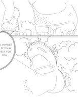 drawing giantess feet manga city large_breasts destruction story english toka