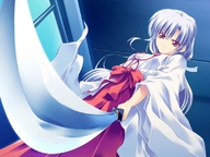 sword anime low_angle looking_down point_of_view from_below looking_at_viewer