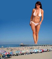 collage swimsuit beach ocean unknown_artist walking shrunken_people pier kirsty_gallacher