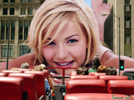 giantess collage city blonde lying_down face bus shrunken_people looking_at_viewer elisha_cuthbert