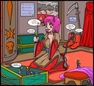 drawing color handheld anime thor66 shrunken_people room chests devils_daughter looking_at_tiny