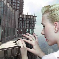 giantess collage city blonde hand jr skyscraper people windows looking_in