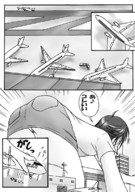 drawing giantess comic monochrome nao airplane airport