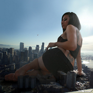 collage feet city mega butt destruction barefoot skyscraper nikemd