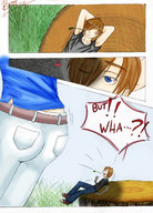 drawing comic color butt handheld shrunken_men unaware gwen_tennyson imminent_butt_crush ben_10 cartoon_network