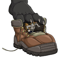 drawing feet furry cerberus entrapment