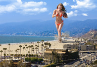 giantess collage swimsuit beach ocean buildings wonderslug running sand vehicles football nathalia_ramos