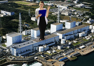 growth giantess collage buildings glasses wonderslug lab_coat clipboard power_company