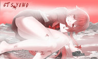 drawing collage giga city color destruction red_eyes blood red_hair haloichigo caidychen edit gasai_yuno