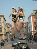 collage city blonde butt low_angle giantesses streets beregous juju_panicat between_buildings overturned_cars juliana barbara