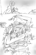 breasts giantess nude pussy city comic mamabliss monochrome bondage shrunken_people escape shipwreck transported