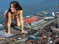 collage nude brunette stadium crawling venomm looking_away waterfront