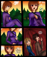 drawing giantess vore sleeping comic color shrunken_people swallowed burp stomach_view throat_view