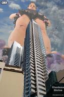 giantess collage panties city upskirt clothed mikeyboy point_of_view