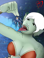 breasts drawing giantess vore color between_fingers aquaria