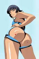 drawing crush bleach color butt low_angle point_of_view looking_at_viewer soifon