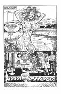 growth giantess comic monochrome bath lake garganta
