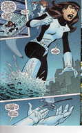 drawing growth giantess city mega comic handheld helicopter brunette gloves costume doom_patrol dc_comics elasti-girl rita_farr