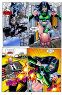giantess city comic black_hair armor gun blood story gloves police boots taxi bodyguard assian bare_legs masada team_youngblood bare_midriff