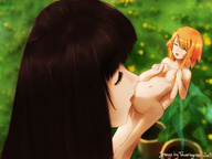 breasts drawing gentle nude pussy wings color licking handheld fairy red_hair lesbians toweringman