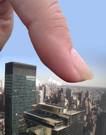 collage city skyscrapers giantess_finger