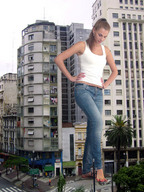 giantess collage blonde clothed barefoot buildings looking_down tolik crushed_car