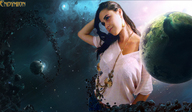drawing collage giga space planet endymion photograph stars asteroids