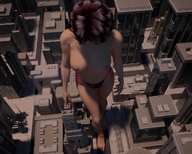 breasts crush city barefoot jessi_and_vicky jessi tiny_mk downward_angle chapter_7 digital_render