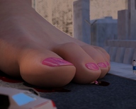 breasts giantess crush city barefoot blood vehicles jessi_and_vicky under_foot jessi tiny_mk chapter_7 digital_render