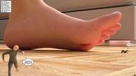 crush feet barefoot soles blood shrunken_men under_foot darkangle989 tiny_mk angles_playground digital_render