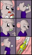giantess vore furry comic color digestion story shrunken_men shrunken_woman mousani