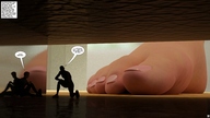 crush barefoot shrunken_men under_foot between_fingers licking_lips darkangle989 tiny_mk angles_playground looking_at_tiny digital_render
