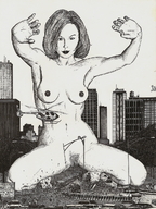 breasts drawing giantess nude pussy city mega monochrome destruction barefoot anime marcos_snowbell foot_crush hand shrunken_people pen_paper cruel vehicles
