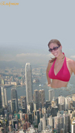 giantess collage photograph top halter