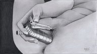drawing giantess insertion pussy monochrome marcos_snowbell hand space_shuttle sex_toy