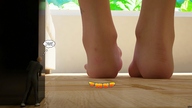 crush toes barefoot shrunken_men cruel hiding pinned under_foot dialogue darkangle989 tiny_mk angles_playground digital_render