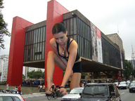 giantess collage city cleavage buildings street reaching kristina necklace looking_at_victim giantess_kristina bicyclist