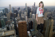 giantess collage city blonde walking skyscrapers docop taylor_swift between_buildings