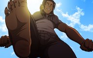 giantess color claws barefoot yellow_eyes point_of_view vanheist