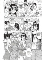 female manga monochrome clothed huge_breasts amazon uniform women english