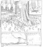drawing crush feet anthro city dragon comic monochrome giant soles dinosaur bus reptile vehicles 5-d