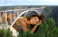 giantess collage swimsuit bridge brunette outdoors accasbel ali_landry canyon